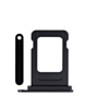 Single Sim Card Tray for iPhone 15 / 15 Plus (BLACK)
