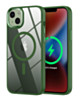 Shiny Magnetic Clear Cases - GREEN for iPhone 15 Plus (Only Ground Shipping)