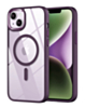 Shiny Magnetic Clear Cases - PURPLE for iPhone 15 Plus (Only Ground Shipping)