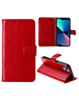 iPhone 14 Plus / 15 Plus Leather Wallet Case with Card Slot - RED (Only Ground Shipping)