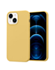 iPhone 14 Plus / 15 Plus Soft Solid Silicone Case (Full Buttom Cover) - YELLOW (Only Ground Shipping)