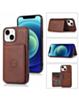 iPhone 14 Plus / 15 Plus Leather Pocket Wallet Case - BROWN (Only Ground Shipping)