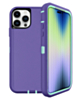Heavy Duty Case for iPhone 15 Pro (PURPLE & TEAL) (Only Ground Shipping)