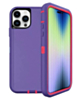 Heavy Duty Case for iPhone 15 Pro (DARK PURPLE & PINK) (Only Ground Shipping)