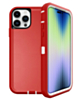 Heavy Duty Case for iPhone 15 Pro (RED & WHITE) (Only Ground Shipping)