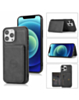 Leather Pocket Wallet Case - BLACK for iPhone 15 Pro (Only Ground Shipping)