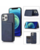 Leather Pocket Wallet Case - BLUE for iPhone 15 Pro (Only Ground Shipping)