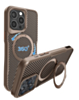 Premium Quality Magnetic Protective Case with 360 Rotating Ring Stand for iPhone 15 Pro (GOLD) (Only Ground Shipping)