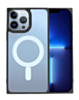Square Wireless Charging Clear Case - BLACK for iPhone 15 Pro (Only Ground Shipping)