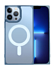 Square Wireless Charging Clear Case - BLUE for iPhone 15 Pro (Only Ground Shipping)