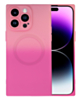 Dual Color Square Case with Wireless Charging - PINK & HOT PURPLE & BLUE for iPhone 15 Pro (Only Ground Shipping)