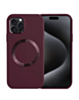 Soft Solid Silicone Case with Wireless Charging - MAROON for iPhone 15 Pro (Only Ground Shipping)