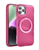 Shiny Hard PC Rear / Soft TPU Wireless Charging Case - PINK for iPhone 15 Pro (Only Ground Shipping)
