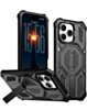Heavy Duty Rugged Armor Case with Camera Protection Case with Kickstand (BLACK) for iPhone 15 Pro Max (Only Ground Shipping)