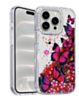 Glitter Shockproof Butterfly Shinny Case (HOT PINK) for iPhone 15 Pro Max (Only Ground Shipping)