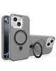 Support Heavy Duty Case with Wireless Charging Kickstand - GRAY for iPhone 14 Plus / 15 Plus (Only Ground Shipping)