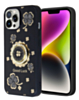 Luxury Diamond Shiny Cases with Ring - BLACK for iPhone 15 Pro (Only Ground Shipping)