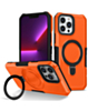 Hard PC Shockproof Case w /Ring Holder - ORANGE for iPhone 15 Pro (Only Ground Shipping)