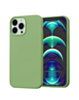 Soft Solid Silicone Case (Full Buttom Cover) - LIGHT GREEN for iPhone 15 Pro (Only Ground Shipping)