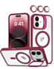 Transpalet Silicone case & Camera stand with Camera Lens - WINE for iPhone 16 (Only Ground Shipping)