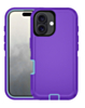 Heavy Duty Case for iPhone 16 (PURPLE & TEAL) (Only Ground Shipping)