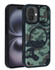 Camo Design Thin Magnetic Case with Camera Stand Kickstand - Style 8 for iPhone 16 (Only Ground Shipping)