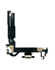 Charging Port Flex Cable for iPhone 16 (Aftermarket) (BLACK)