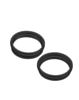 Back Camera Bezel Ring for iPhone 16 / 16 Plus (BLACK) (2 Piece Set)