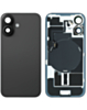 Back Glass with MagSafe Magnet & NFC & Flashlight Flex for iPhone 16 (NO LOGO) (BLACK)