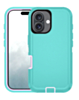 Heavy Duty Case for iPhone 16 (LIGHTTEAL & PINK) (Only Ground Shipping)