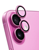 Back Camera Lens with Bracket & Bezel for iPhone 16 / 16 Plus (Premium) (PINK) (2 Piece Set)