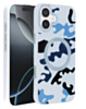 Camouflage Design Wireless Charging Case - WHITE for iPhone 16 Plus (Only Ground Shipping)