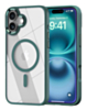 Shiny Magnetic Clear Cases - GREEN for iPhone 16 Plus (Only Ground Shipping)