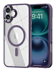 Shiny Magnetic Clear Cases - PURPLE for iPhone 16 Plus (Only Ground Shipping)