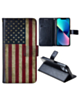 Leather Wallet Case with Card Slot - US FLAG for iPhone 16 Plus (Only Ground Shipping)