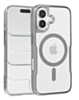 Glossy & Transparent Magnetic Case - SILVER for iPhone 16 Plus (Only Ground Shipping)