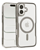 Glossy & Transparent Magnetic Case - TITANIUM for iPhone 16 Plus (Only Ground Shipping)