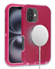 Wireless Charging Heavy Duty Case - PINK & PINK for iPhone 16 Plus (Only Ground Shipping)