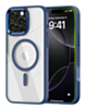 Shiny Magnetic Clear Cases (BLUE) for iPhone 16 Pro (Only Ground Shipping)