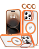Transpalet Silicone case & Camera stand with Camera Lens - ORANGE for iPhone 16 Pro (Only Ground Shipping)