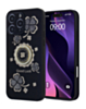 Luxury Diamond Shiny Cases with Ring - BLACK for iPhone 16 Pro (Only Ground Shipping)
