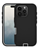 Heavy Duty Case for iPhone 16 Pro (BLACK & WHITE) (Only Ground Shipping)