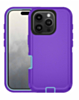 Heavy Duty Case for iPhone 16 Pro (PURPLE & TEAL) (Only Ground Shipping)