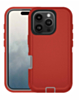Heavy Duty Case for iPhone 16 Pro (RED & GRAY) (Only Ground Shipping)