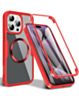 Full Shockproof Silicone Cover - RED for iPhone 16 Pro / 17 (Only Ground Shipping)