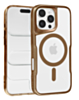 Glossy & Transparent Magnetic Case - DESERT GOLD for iPhone 16 Pro (Only Ground Shipping)
