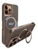 Premium Quality Magnetic Protective Case with 360 Rotating Ring Stand for iPhone 16 Pro (GOLD) (Only Ground Shipping)