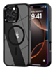 Shiny Magnetic Clear Cases - BLACK for iPhone 16 Pro Max (Only Ground Shipping)