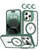 Transpalet Silicone case & Camera stand with Camera Lens - DARK GREEN for iPhone 16 Pro Max (Only Ground Shipping)