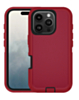 Heavy Duty Case for iPhone 16 Pro Max (MAROON & BLACK) (Only Ground Shipping)